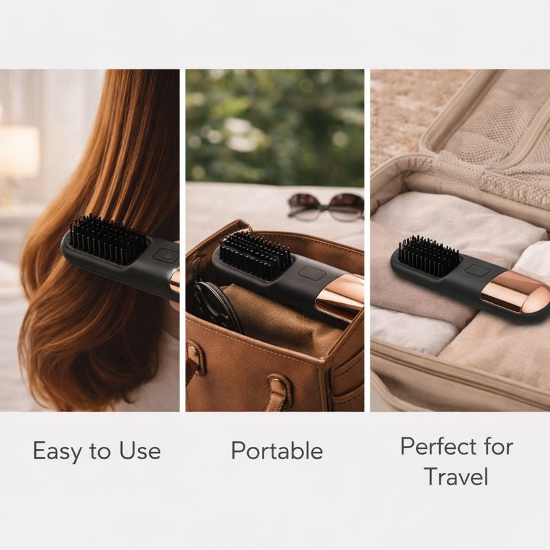 Portable Straightener Brush